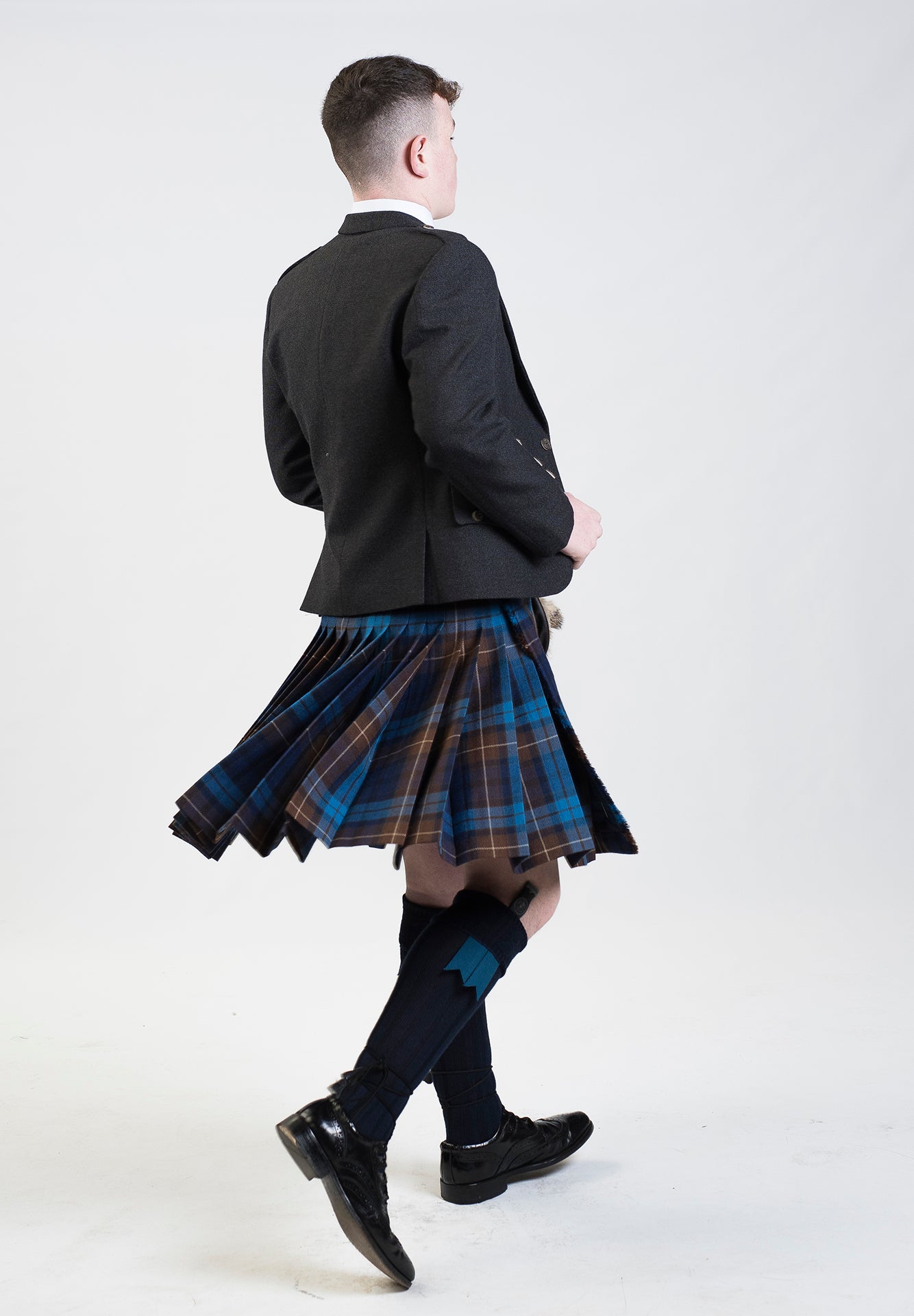 Blue Buchanan / Charcoal Holyrood Hire Outfit