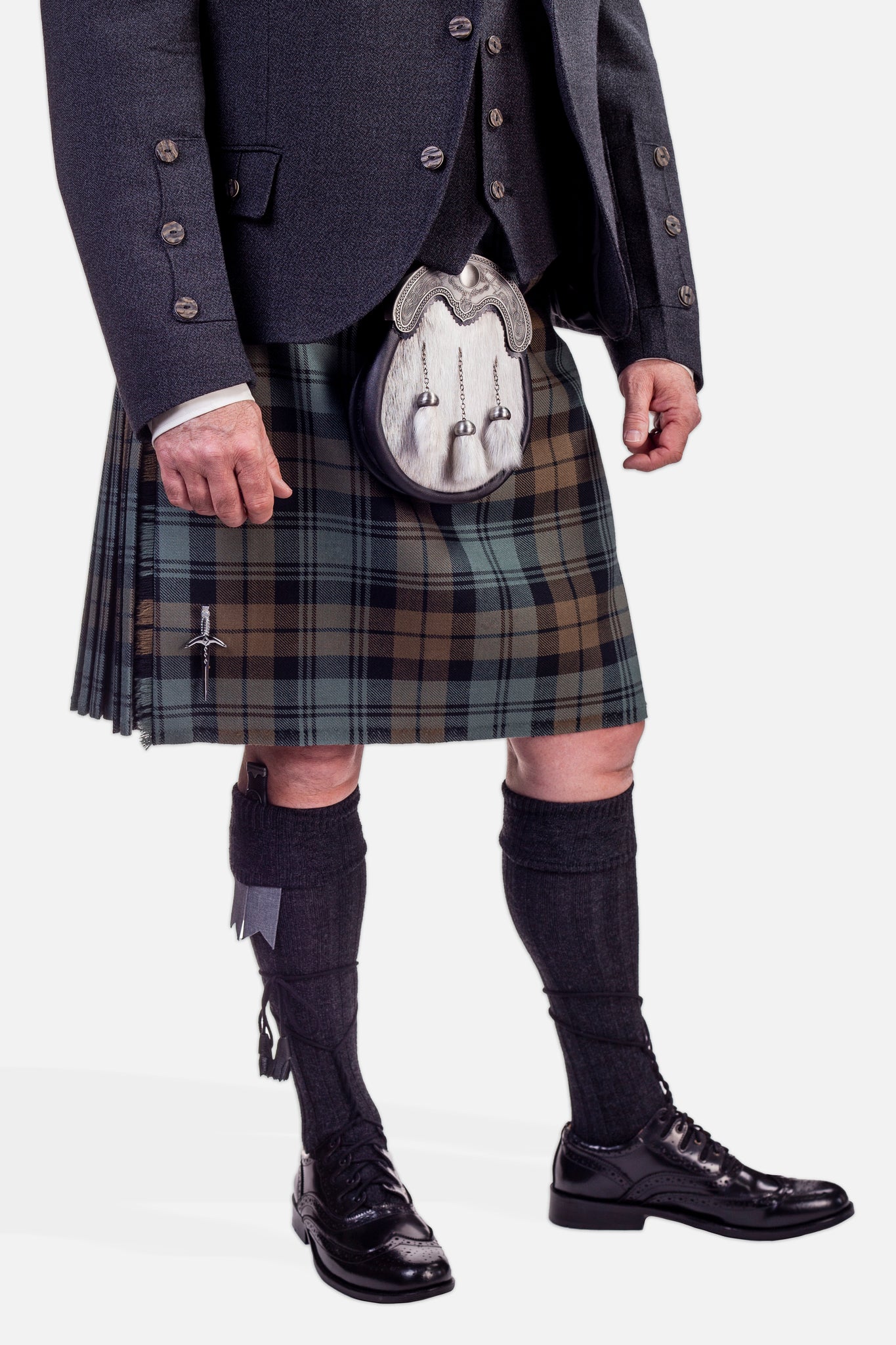 Black Watch Weathered / Charcoal Holyrood Hire Outfit