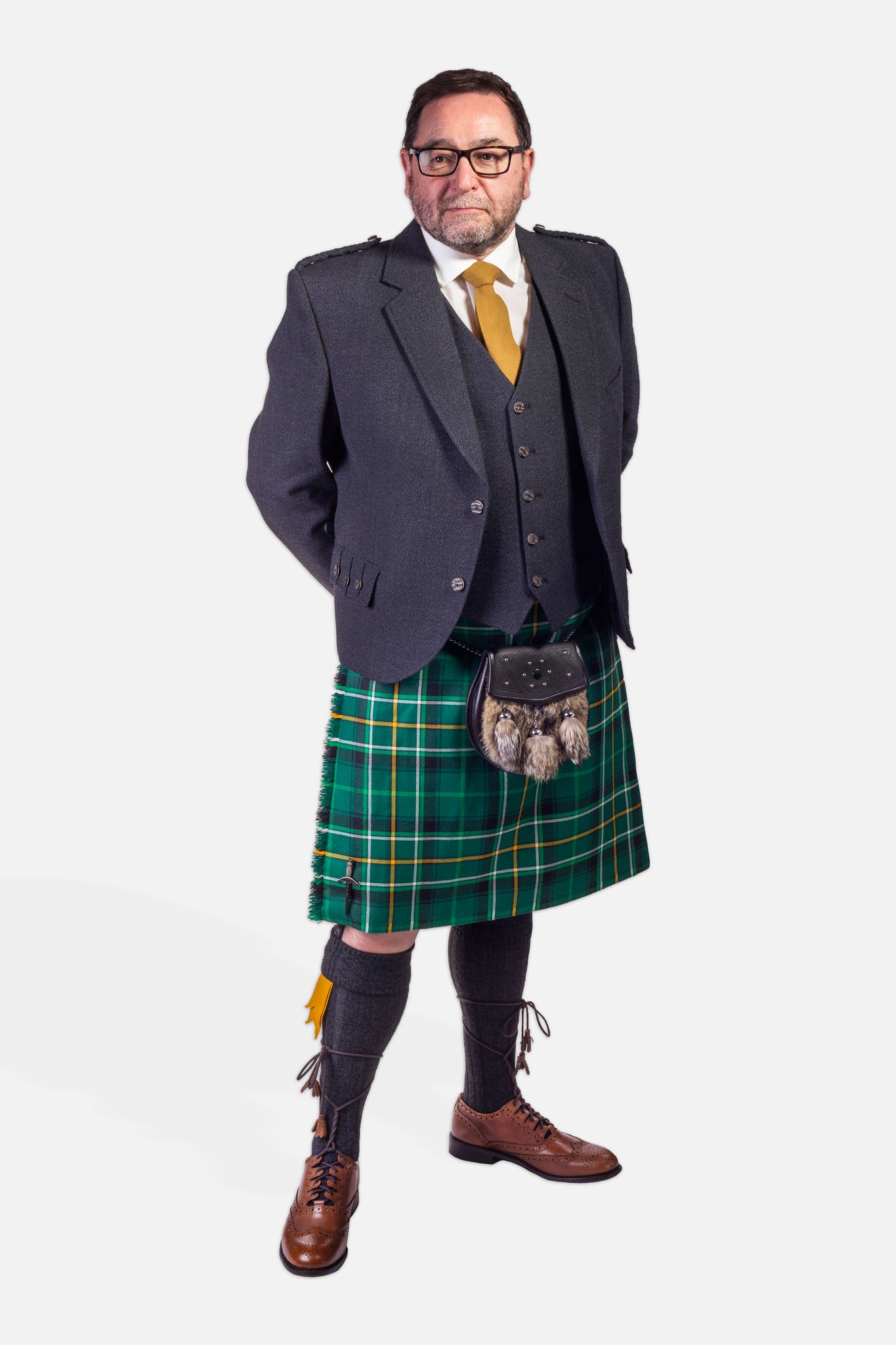 Celtic FC / Charcoal Holyrood Hire Outfit